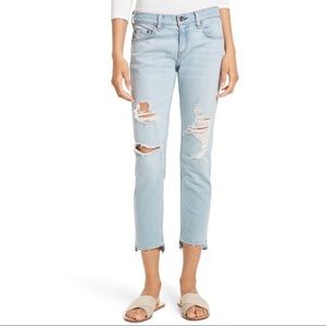 rag & bone Light Blue Distressed Jeans